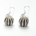 Boucles d'oreilles sisal Perles Noir et Sable