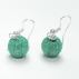 Boucles d'oreilles sisal Perles Emeraude