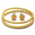 Boucles d'oreilles sisal Perles Or