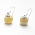 Boucles d'oreilles sisal Perles Or et Sable