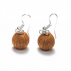 Boucles d'oreilles sisal Perles Orange