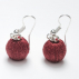 Boucles d'oreilles sisal Perles Rouge