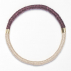 Bracelet sisal Aubergine et Sable