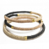 Bracelet sisal Noir, Terre, Sable