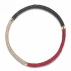 Bracelet sisal Noir, Rouge, Sable
