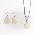 Boucles d'oreilles Autruche Naturelle