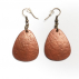 Boucles d'oreilles Autruche Orange 