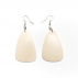 Boucles d'oreilles Autruche Naturelle Pyramide