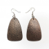 Boucles d'oreilles Autruche Pyramide Bronze 