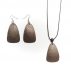Boucles d'oreilles Autruche Pyramide Bronze 