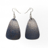 Boucles d'oreilles Autruche Pyramide Bleu jean 