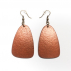 Boucles d'oreilles Autruche Pyramide Orange 