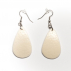 Boucles d'oreilles Autruche naturelle Larmes  