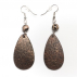 Boucles d'oreilles Autruche Larmes Bronze