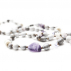 Collier sautoir graines zouloues et Améthyste