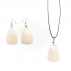 Collier pendentif Autruche Naturelle Pyramide