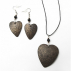 Collier pendentif Autruche Cœur Bronze 