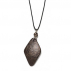 Collier pendentif Autruche Diamant Bronze 