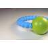 Bracelet de dentition silicone hochet - bleu/vert