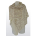 Étole en cachemire avec broderies traditionnelles - Blanc broderies ton sur ton