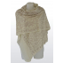 Étole en cachemire avec broderies traditionnelles - Blanc broderies ton sur ton