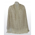 Étole en cachemire avec broderies traditionnelles - Blanc broderies ton sur ton