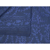 Étole en cachemire avec broderies traditionnelles - Bleu indigo broderies ton sur ton