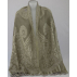 Étole en laine bouillie en transparence - Beige