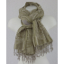 Étole en laine bouillie en transparence - Beige