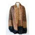 Etole classique motif Paisley en laine - L - Noir