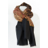 Etole classique motif Paisley en laine - L - Noir