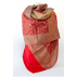 Etole classique motif Paisley en laine - L - Rouge / Bleu