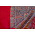 Etole classique motif Paisley en laine - L - Rouge / Bleu