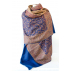 Etole classique motif Paisley en laine - M - Bleu Royal