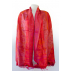Étole en soie - Orange, parme et fushia