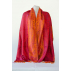 Étole en soie - Fushia et orange