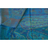 Étole en soie - Bleu roi et turquoise