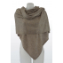 Étole unie en cachemire jersey chiné - Marron