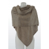 Étole unie en cachemire jersey chiné - Marron