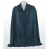 Étole unie en cachemire jersey chiné - Bleu charron