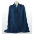 Étole unie en cachemire jersey chiné - Bleu cobalt