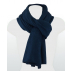 Étole unie en cachemire jersey chiné - Bleu cobalt