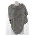 Étole unie en cachemire jersey chiné - Gris clair