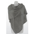 Étole unie en cachemire jersey chiné - Gris clair