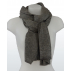 Étole unie en cachemire jersey chiné - Gris clair