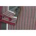 Foulard à rayures en laine et soie - Bordeaux
