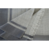 Foulard à chevrons en laine et soie - Gris