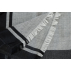 Foulard à chevrons en laine et soie - Noir