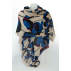 Foulard imprimé Coquelicots en laine - Bleu
