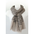 Foulard imprimé à pois en cachemire - Noir